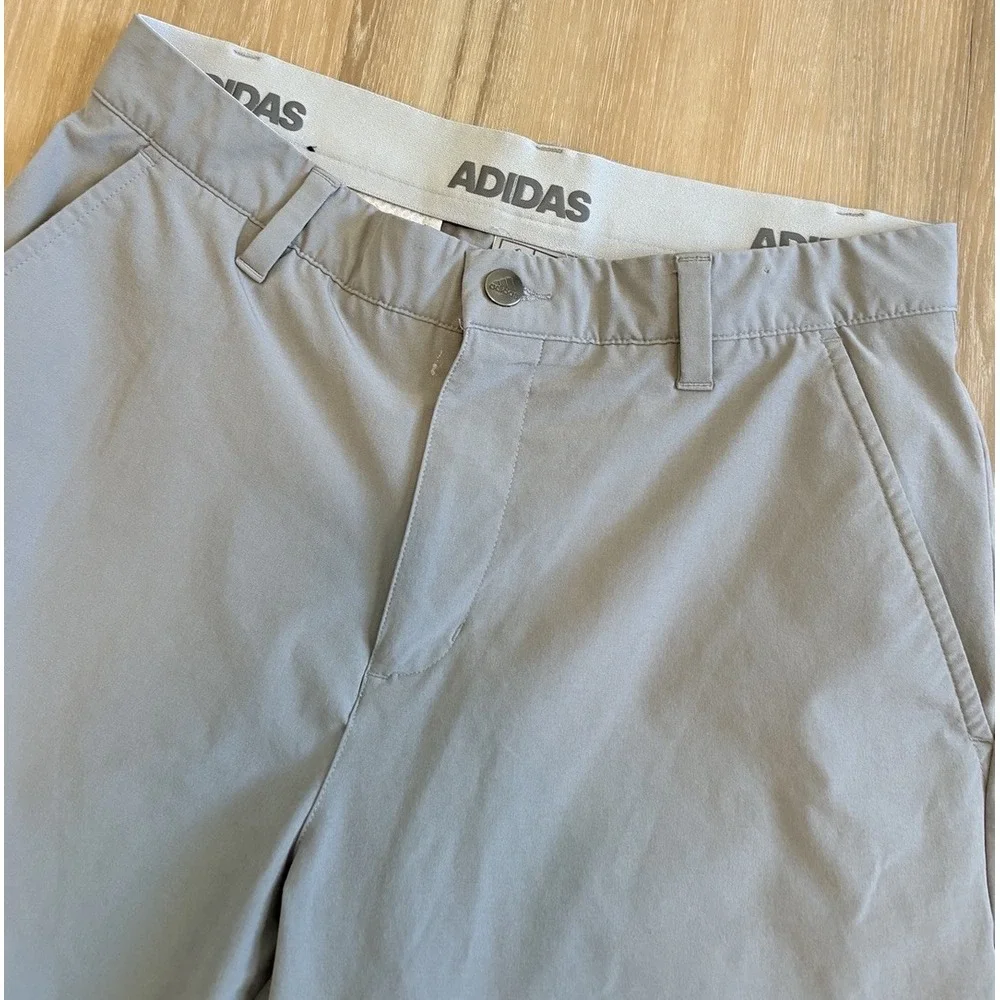 Adidas Mens Golf Shorts 365 Stretch‎ Waist Gray Performance 30 Inseam 10